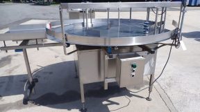 72 In. Diameter SS Rotary Unscrambling/Accumulating Table