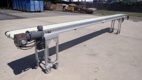 Axmann 12 In. Wide x 20 Ft. Long Motorized Belt Conveyor