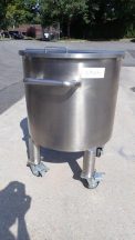 200 Liter SS Vertical Tank, Cone Bottom